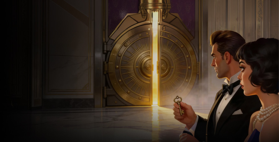 Промо-полотно стартового пакета 1xSlots на пять депозитов с 405 фриспинами